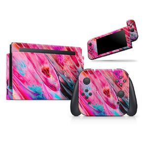 Design Skinz Liquid Abstract Paint V67 - Skin Decal Protective Scratch-Resistant Removable Vinyl Wrap Kit Compatible with The Nintendo Switch Lite