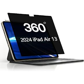 360 °Privacy Filter Film for iPad Air 13 inch 2024 (A2898/A2899/A2900),Privacy Protect Screen for iPad Air 13 inch M4, anti-glare and anti-blue light