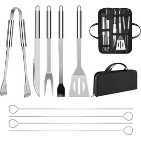 BBQ Utensil Set Stainless Steel Professional Barbecue Accessories Grill Tool with Bag Easy to Carry
