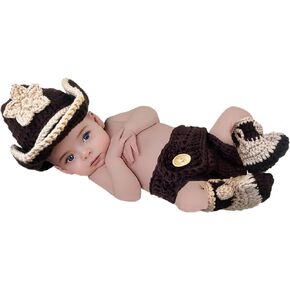 Jastore Newborn Photography Props Outfits Boys Girls Cowboy Photo Prop Costumes Set