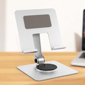 Tablet Stand for Desk, 360° Rotating Tablet Stand,Adjustable & Foldable, Super Sturdy Super Stable & Portable Tablet Holder for Office, Kitchen, Compatible with 4"-13" iPad Pro Air