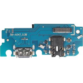 for Samsung Galaxy A04s Charging Port Replacement USB Charger Dock Type-C Connector Flex Cable Board with Microphone Jack Headphone Mic Port Repair Fix for SM-A047F