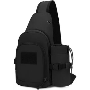 hiking backpack, ultra-light waterproof tactical backpack lightweight suitable for men and women camping hiking (black), subsize