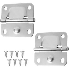 2pcs Cooler Hinges for Coleman 5235 6262 6270, Stainless Steel Hinge Replacement with 8 Screws Camping Coolers Accessories