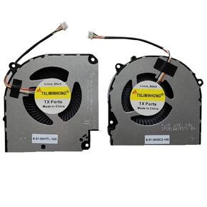 New Compatible CPU and GPU Cooling Fan for Hasee G7-CT5NA G7-CT7NA Z8-CT7NK Z8-CT7NT Z8-CR7N1 Series DFS5K221153711 FLHF DFS5M325063B1N FLHJ 6-31-NH503-201 DC5V 0.5A Fan