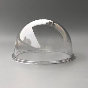 3.6 Inch Small PC Polycarbonate Clear Dome Cover CCTV Replacement Transparent Plexiglass Lens Protective Cover Security CCTV Camera Mini Dome Housing Cover Size 98.8x59.4mm