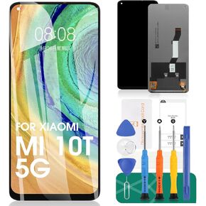 for Xiaomi Mi 10T 5G Screen Replacement for Xiaomi Mi 10T Pro 5G LCD Display Repair for Xiaomi Mi 10T 5G Touch Screen Digitizer Assembly Replacement(Not fit for Mi 10T Lite 5G)