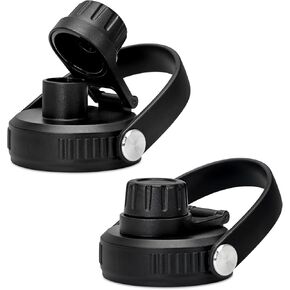 Spout Lid for Hydro Flask Wide Mouth with Flexible Handle,Chug lid for Hydro Flask 12,18,20,32,40 oz,Replacment lids for Most Wide Mouth Sports Water Bottles,Easy to Carry and Leakproof (2PACK)