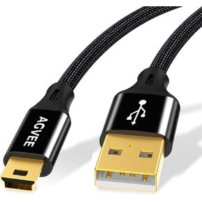 AGVEE 2 Pack 6.6ft Replacement Charger Charging Cable Cord for LeapPad 3, Leapfrog Kids Tablet,LeapPad Platinum, LeapReader, LeapPad Ultra Xdi, LeapPad Ultra Kids, Leapfrog LeapReader Pen, Black