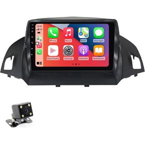 Fellostar Car Radio Stereo Carplay for Ford Escape Kuga 2012-2019 Android 13 Head Unit Touch Screen Multimedia Receiver Andriod Auto SWC IPS Bluetooth GPS Navigation (4-Core 2+32GB)