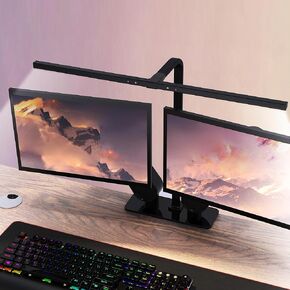 Curved Monitor Light Bar for Curved Monitor,E-Reading LED Monitor Light with 3 Color Temperature Modes Stepless Dimming,Monitor Lamp with USB Powered for Work and Office (HYTB-017)