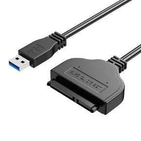 SATA to USB Cable USB 3.0 to 2.5" SATA III Hard Drive Adapter for 2.5 Inch SSD & HDD Data Transfer 5Gps