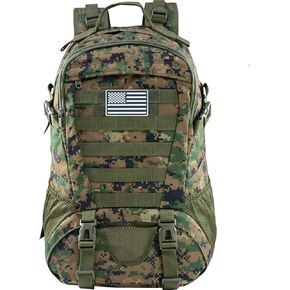 Camo Backpack for Boys,Kids Army Backpack Boys with USA Flag Patch,35L Waterproof Tactical School Backpack for Travel Outdoor