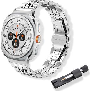 Metal Watch Strap for Samsung Galaxy Watch Ultra Band Stainless Steel Replacement Band for Samsung Galaxy Watch Ultra 47mm