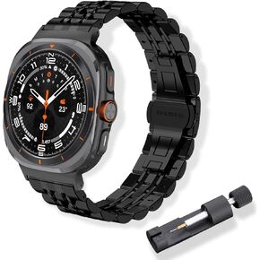 حزام مراقبة المعادن لسامسونج جالاكسي ووتش فرقة بديلة الفولاذ المقاوم للصدأ من أجل Samsung Galaxy Watch Ultra 47mm