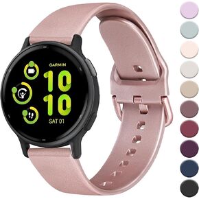 Meliya Bands for Garmin Vivoactive 5 / Vivoactive 3 Watch Band, Garmin Venu 2 Plus / Venu Sq / Venu Watch Bands Women Men, 20mm Soft Silicone Sport Replacement Strap for Garmin Vivomove HR, Forerunner 645 / 245 Music Smart Watch