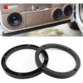 2PCS 6.5 Speaker Spacer Enhance Sound Quality,No Cutting and Drilling 6.5 Speaker Adapter for 6.5 Subwoofer,Universal 6.5 Speaker Rings Fixed Speakers for Most Cars