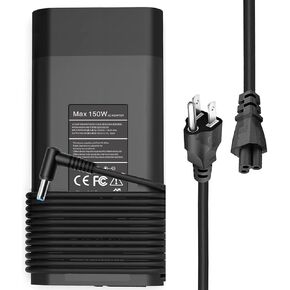 150W AC Adapter Laptop Charger for HP ZBook 15 16 17 G3 G4 G5 G6,Fury 15 17 G7 G8,Studio G3 G4 G5 G6 G7 G8 G9,Power G7 G8 G9 G10,OMEN Pavilion Gaming 15 17 Laptop Supply Cord