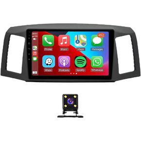 10 inches Car Stereo Radio for Jeep Grand Cherokee 2004 2005 2006 2007, Android 13 Car Stereo Radio w/CarPlay &Android Auto Radio, Support GPS Bluetooth/SWC/WiFi/Backup Camera Radio(2+32G)