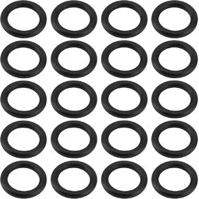 The Lord of the Tools 200Pcs Worms O Rings Fishing Lure Tie-Off O-Ring Nitrile Rubber O-Ring for 4-5" Senko Fishing Lures Strike King Shim E Stick 9x6x1.5mm Black