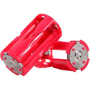 Richer-R 4AAA to C Size Parallel Battery Converter Adapter Holder Cases Box Red (4pcs),Large Strength and Strong Toughness.
