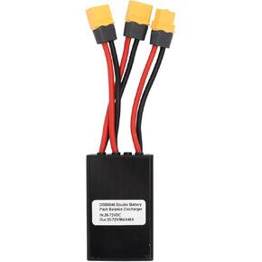 Dual Battery Connector, 20V‑72V Double Battery Discharge Converter Dual Battery Parallel Module Adapter for Ebike Electric (40A)