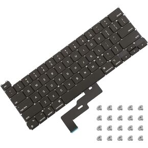 New Keyboard (US English) + Screws Kit EMC 3578 Replacement for MacBook Pro 13" A2338 2020 Keyboard US Layout
