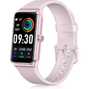 Fitness Tracker- Smart Watch with 1.47" Health Activity Trackers 24/7 Heart Rate,Stress Management, Monitor Blood Oxygen, Sleep Tracking Fitness Watch for Android iPhone Women Men(Pink)