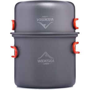 widesea Camping Pot Outdoor Pot Cooking Nonstick Stockpot Cookware Travel Outdoor Tableware Travel Hiking Picnic