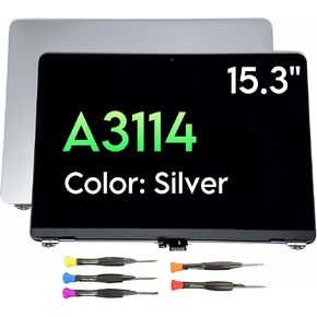 15.3" for MacBook Air Retina A3114 LCD Screen Display LED Assembly Silver Space Grey Starlight Midnight Color (Silver)