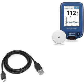 BoxWave Cable Compatible with Freestyle Libre 2 (Cable DirectSync Cable, Durable Charge and Sync Cable for Freestyle Libre 2, Freestyle Libre 2, Reader