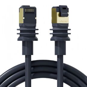 Starlink Gen 3 Cable 49.2FT/15M Rectangular Satellite V3 Kit Replacement Cable, Extension with end Cap dustproof Starlink Accessories Waterproof Gray SPEEDS UP to 2000Mbps