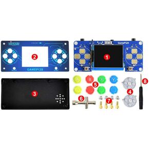 GamePi20 Accessories Pack, Includes Add-ons for Raspberry Pi Zero/Zero W/Zero WH to Build GamePi20 with 2.0inch IPS Display