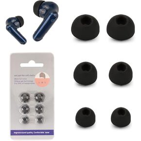 Replacement Earbuds for Soundcore P40i by Anker,NOUKAJU Silicone Earbuds,S/M/L 3 Size,Earbuds Tips for Soundcore P40i,3 Pairs(Black)
