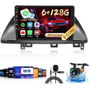 8-Core 6+128G Android 13 Car Stereo Upgrade Radio for Honda Odyssey 2005-2010, 10.1'' HD Touch Screen with Wireless CarPlay & Android Auto, AHD Backup Camera, Mirror Link, GPS Navigation