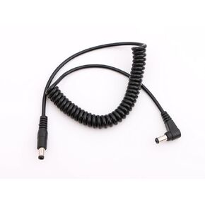 5.5/2.5mm DC Coiled Power Cable BMCC Cable DC Male Angled& Straight Plug Jack for Video Light