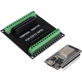 1 Sets 30Pin ESP-WROOM-32 ESP32 ESP-32S CP2102 Development Board Type C Interface WiFi ESP-WROOM-32 + ESP32 Breakout Board Shield Terminal Adapter for Arduino