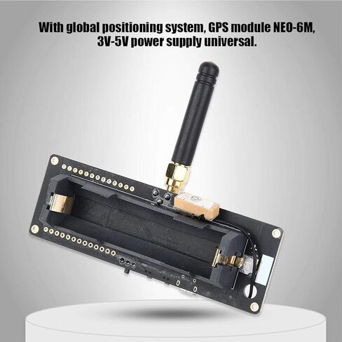 ASHATA GPS Module Board with Battery Base, GPS Module NEO-6M Module with Digital RSSI Function, RF Wake-Up Function, for T-Beam ESP32 433Mhz REV1 in Saudi Arabia