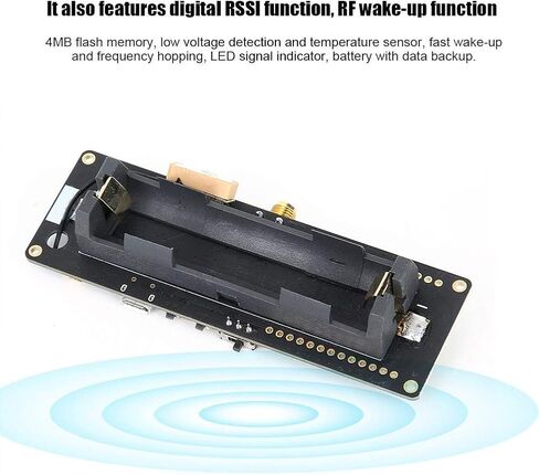 ASHATA GPS Module Board with Battery Base, GPS Module NEO-6M Module with Digital RSSI Function, RF Wake-Up Function, for T-Beam ESP32 433Mhz REV1 in Saudi Arabia