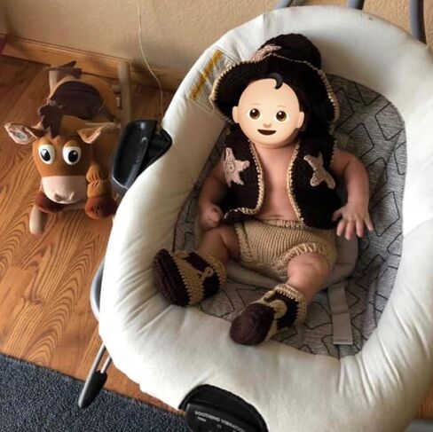 Jastore Newborn Photography Props Outfits Boys Girls Cowboy Photo Prop Costumes Set in Saudi Arabia