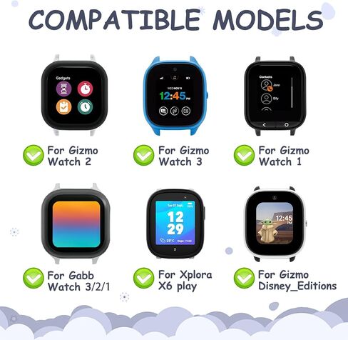 3 حزمة نطاقات السيليكون متوافقة مع GABB Watch 3e 3 2 1/Gizmo Watch 3 2 1 ، Cosmo Jrtrack 4/3/2 SE/2/JRTRACK ، حزام معصم السيليكون مقاوم للماء 20 مم in Saudi Arabia