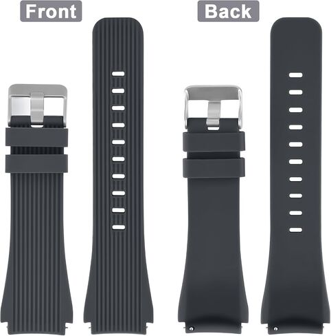 Compatible with Samsung Galaxy Watch 46mm Bands/Samsung Gear S3 Frontier Bands/Gear S3 Classic Watch Bands/Galaxy Watch 3 Bands 45mm, Soft Silicone 22mm Sports Bracelet Strap for Men & Women in Saudi Arabia