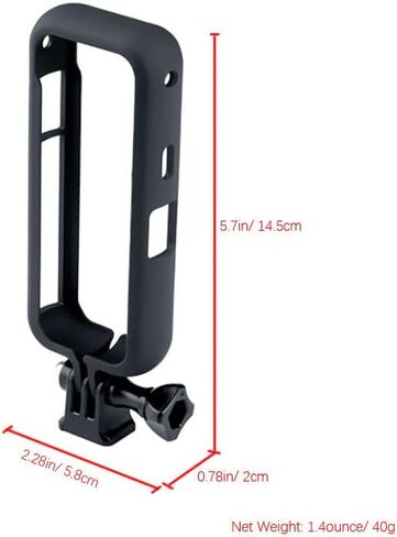 HuaerHui Frame Shell Cage Protective Housing Case for Insta 360 ONE X2 with 1/4 Screw Hole Camera Tripod Adapter Mount, Black, W-ZJ055 in Saudi Arabia