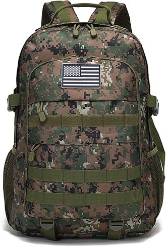 Camo Backpack for Boys,Kids Army Backpack Boys with USA Flag Patch,35L Waterproof Tactical School Backpack for Travel Outdoor in Saudi Arabia