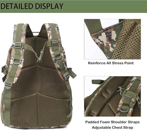 حقيبة الظهر Camo للأولاد ، حقائب الظهر لجيش الأطفال مع تصحيح علم الولايات المتحدة الأمريكية ، حقيبة ظهر للمدرسة التكتيكية 35L للماء للسفر في الهواء الطلق in Saudi Arabia