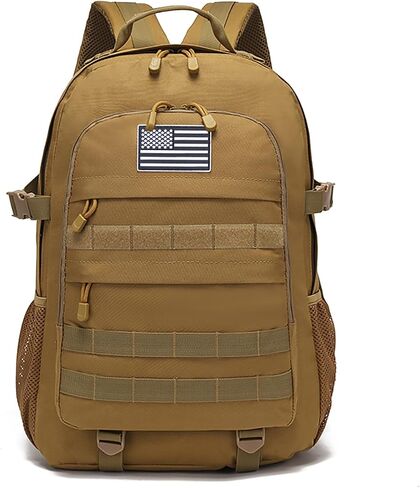 حقيبة الظهر Camo للأولاد ، حقائب الظهر لجيش الأطفال مع تصحيح علم الولايات المتحدة الأمريكية ، حقيبة ظهر للمدرسة التكتيكية 35L للماء للسفر في الهواء الطلق in Saudi Arabia