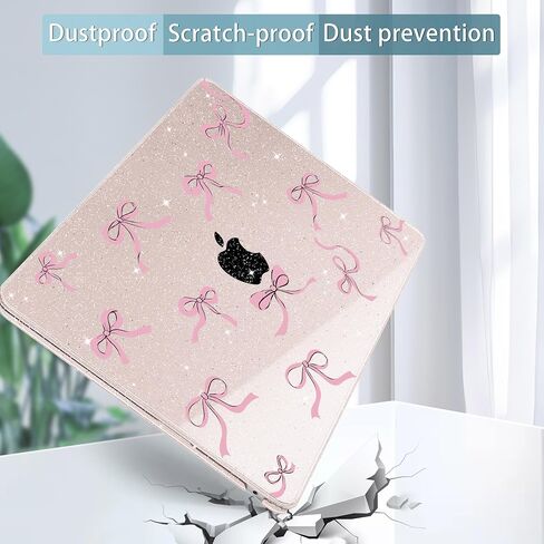 May Chen متوافق مع M3 MacBook Air 13.6 بوصة العلبة A3113 A2681 M2 رقاقة 2022 2023 2024 إطلاق ، قذيفة صلبة بلاستيكية مع حامي الشاشة وغطاء لوحة المفاتيح ، ساكورا بريق القوس in Kuwait
