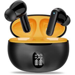 Wireless Earbuds Bluetooth 5.3 Headphones, ENC Noise Cancelling Mic LED Display, 40 Hours Playtime, IPX5 Waterproof in Ear Earphones, Suitable for Working Sports Compatible with iPhone Android