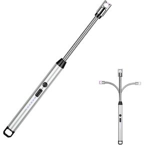Long Flexible Neck USB Lighter for Light Candles Gas Stoves Camping BBQ