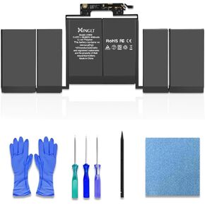 A1989 A2251 Battery Replacement A1964 Battery for MacBook Pro 13 inch A1989 (Mid 2018,2019) & MacBook Pro A2251 (2020), EMC 3214 3358 3348, A1964 Laptop Battery 58.19Wh 5100mAh [New Upgraded]